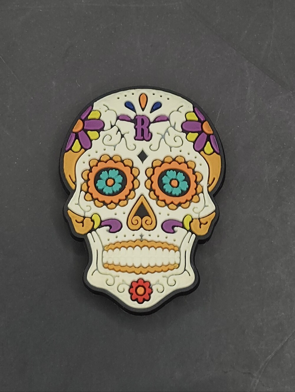 (5/$15) Dia Del Los Muertos Skull Croc Charm